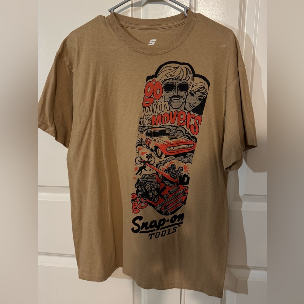 Snap On Tools Tan Graphic T-Shirt
